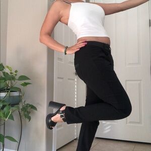 COTELAC tuxedo boyfriend black pants, no iron, size S/M(27)